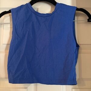 Zara Blue Sleeveless Women's Top